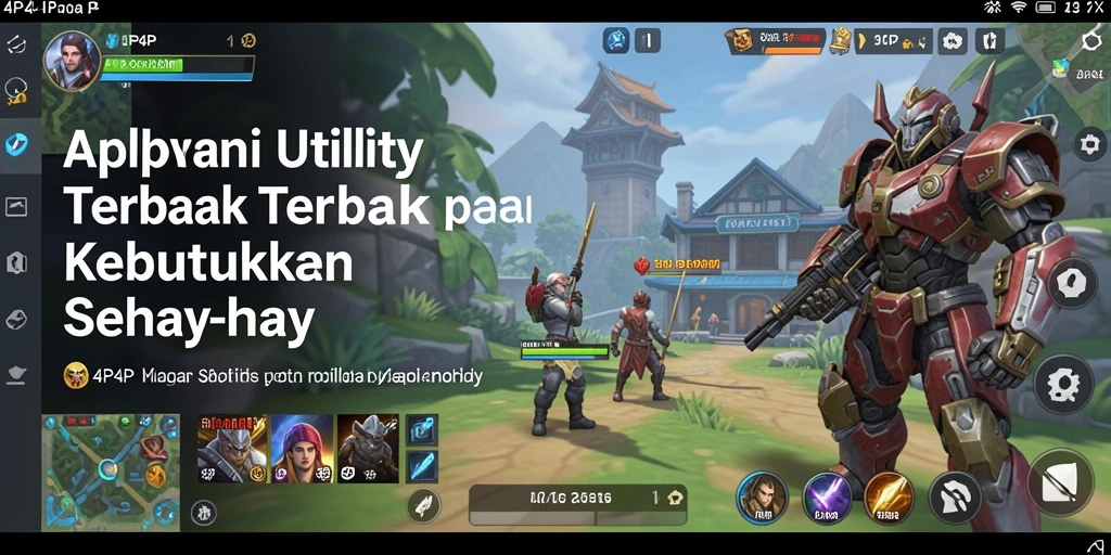 Tampilan antarmuka pengguna dari aplikasi Utility 4P4P yang modern dan intuitif.