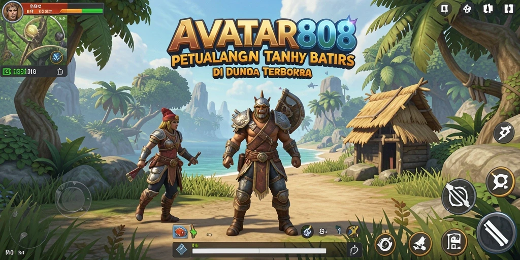 Screenshot menunjukkan gameplay eksplorasi dunia terbuka yang mengesankan.