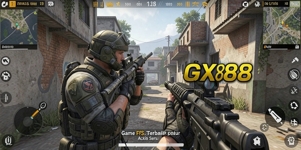 Tampilan mengesankan dari gameplay FPS GX88 yang seru.
