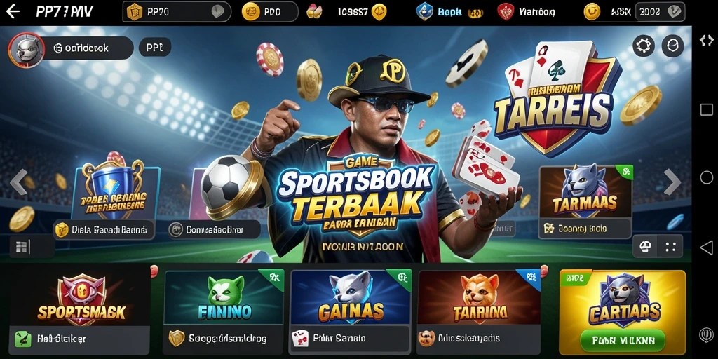 Tampilan gameplay Sportsbook yang menarik dan interaktif.