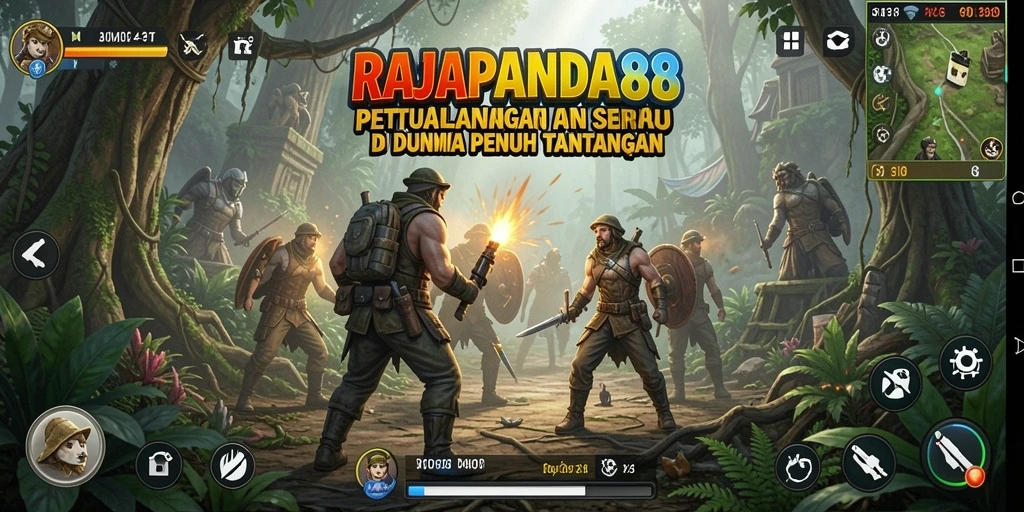 Tangkapan layar menunjukkan aksi seru dalam RAJAPANDA88 saat menjelajahi dunia petualangan.