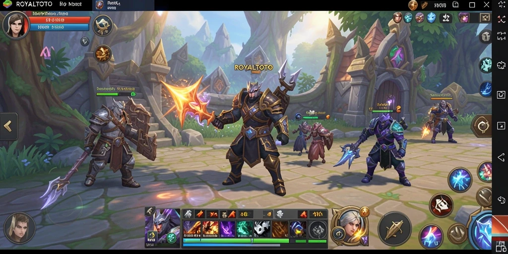 Tangkapan layar menunjukkan momen seru dalam gameplay ROYALTOTO.
