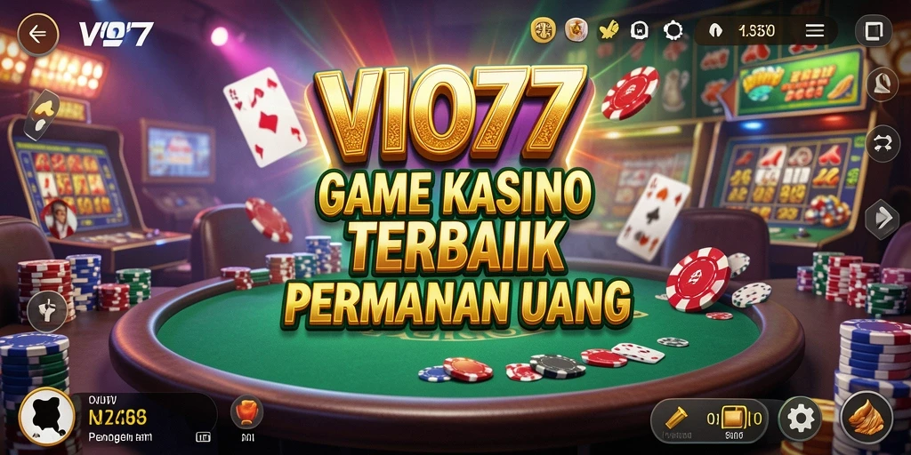 Tampilan permainan Kasino mendebarkan di VIO77.