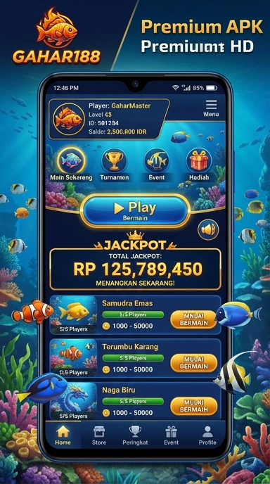 Tampilan antarmuka pengguna gahar188 yang intuitif dan menarik.